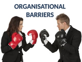 ORGANISATIONAL
BARRIERS
 