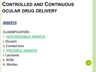 Barriers and routes of occular drug delivery system | PPTX
