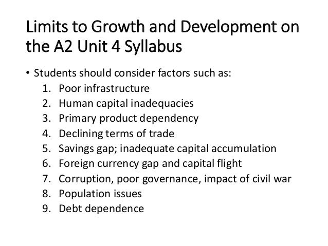 Barriers To Economic Growth And Development - 