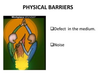 PHYSICAL BARRIERS
Defect in the medium.
Noise
 