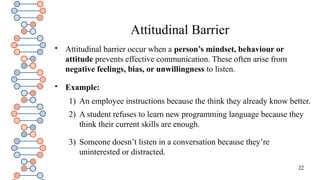 Types, Causes, and Solution for Communication Barriers | PPTX