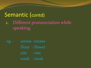Semantic In Communication Barriers to communication | PPTX