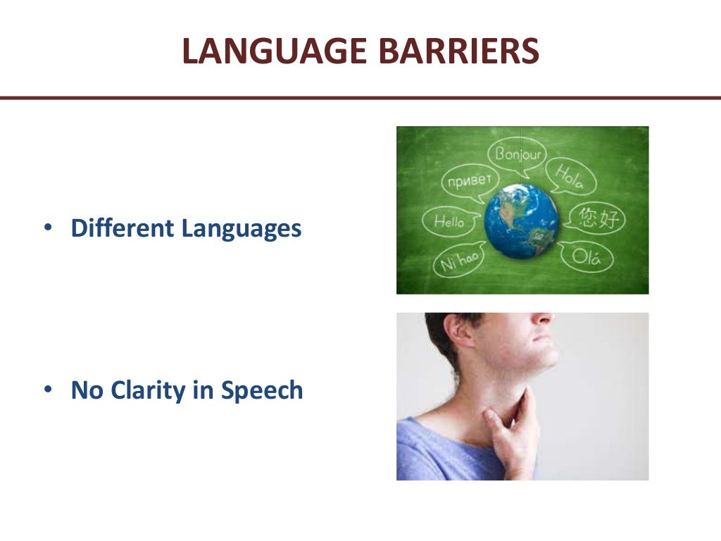 Barriers to communication
