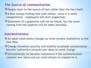 Barriers to communication | PPTX