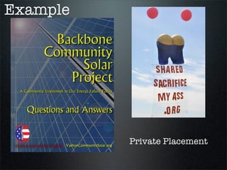 Barriers to Distributed Generation


• Tradition
• Capital
• Cash Flow
• Legal
• Utility
 
