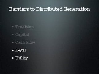 Which Makes Sense for
 Community Solar?
A.Nonproﬁt
B.City
C. County
D.Cooperative
E. All of the Above
 