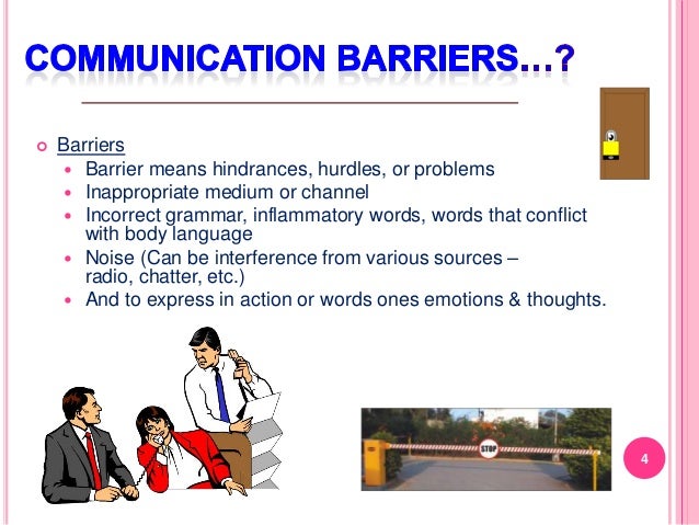 List 6 Barriers To Effective Communication Barriers to effective communication