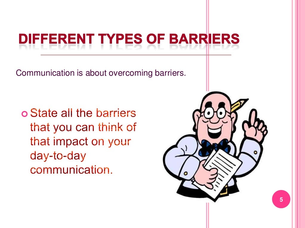 Barriers to effective communication