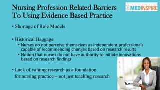 Barriers to evidenced based practice Priyadarsini John | PDF