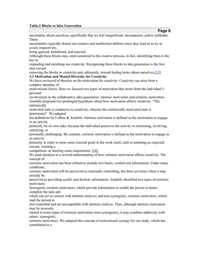 Barriers to idea generation for collaborative problem solving | PDF