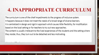 4. INAPPROPRIATE CURRICULUM
 