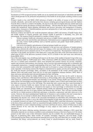 Barriers to meeting the primary health care information needs | PDF