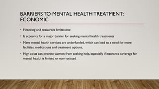 barriers to mental health in medicine | PPTX