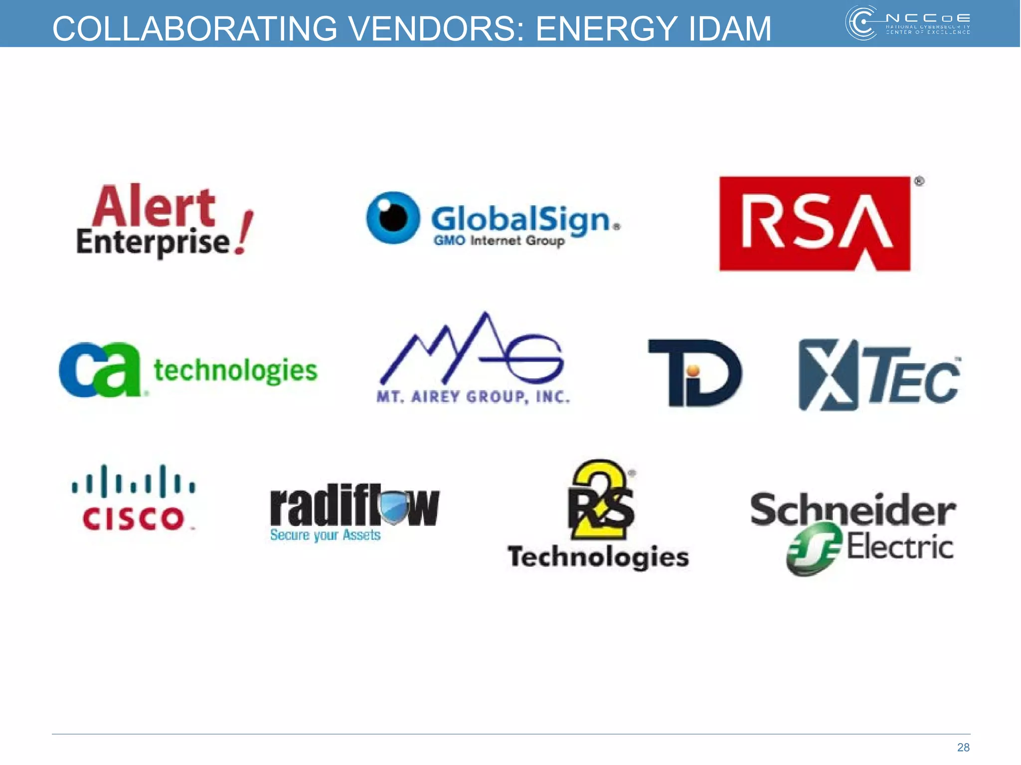 28
COLLABORATING VENDORS: ENERGY IDAM
 