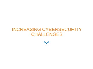 INCREASING CYBERSECURITY
CHALLENGES
 