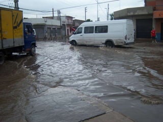 Barrios inundados en lomas de zamora