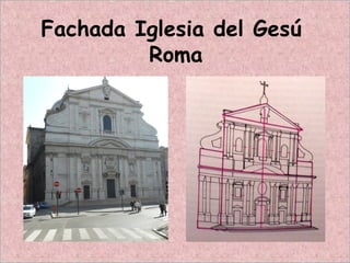 Fachada Iglesia del Gesú
Roma
 