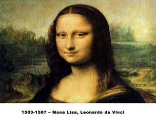 1503-1507 – Mona Lisa, Leonardo da Vinci 
