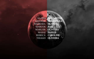 ALANA
 AMANDA
BÁRBARA
 MARCOS
 MARLON
   MASAI
  REBECA
  THIAGO
 