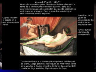 Venus de l’espill (1649-51)
 