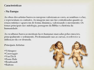 Resumo: Barroco e Arcadismo