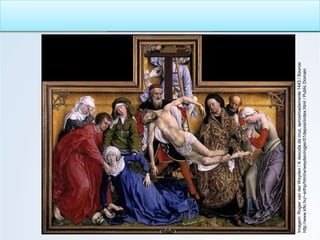 Imagem:
Rogier
van
der
Weyden
/
A
descida
da
cruz,
aproximadamente
1443
/
Source:
http://www.kfki.hu/~arthp/html/w/weyden/rogier/01deposi/index.html
/
Public
Domain
 