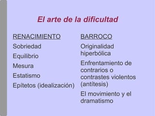 El Barroco Pesimismo: tenebrismo, empleo del claroscuro.