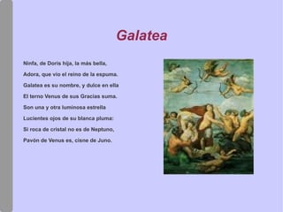 El renacimiento Temas mitológicos (vitalismo)