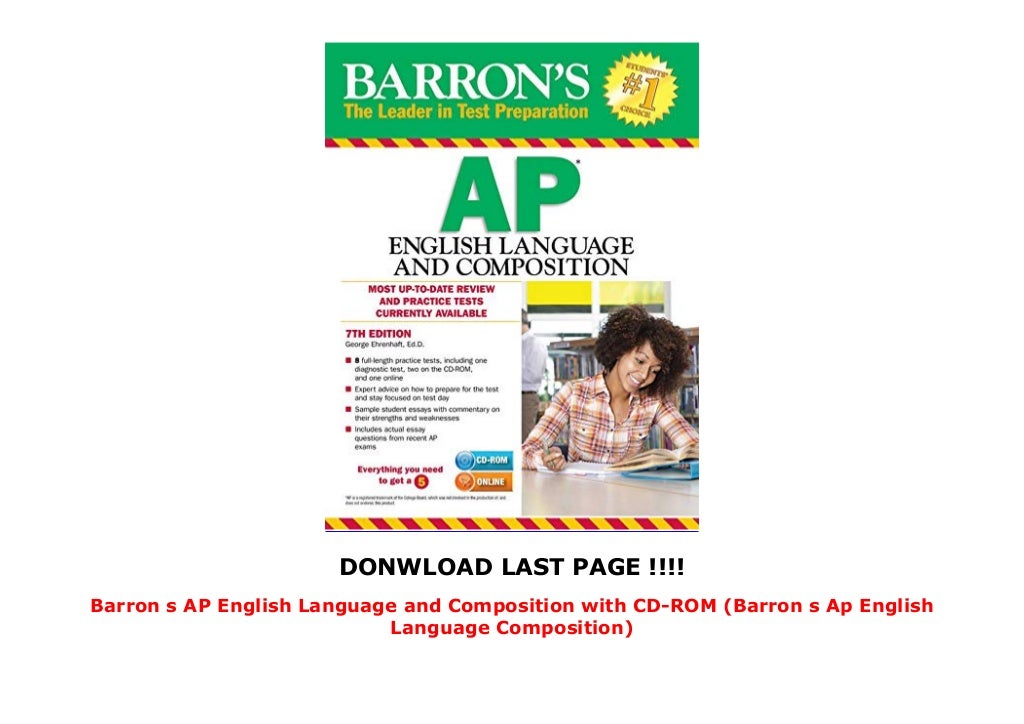 Barron s AP English Language and Composition with CDROM (Barron s Ap