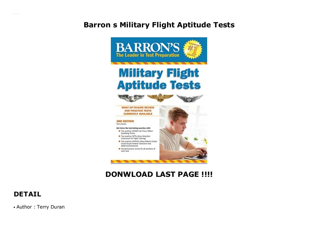 barron-s-military-flight-aptitude-tests