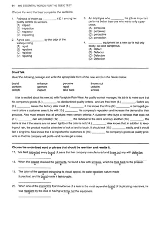 Barrons 600 essential words for the toeic