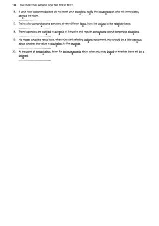 Barrons 600 essential words for the toeic