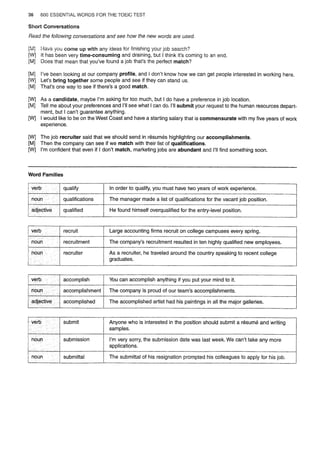 Barrons 600 essential words for the toeic