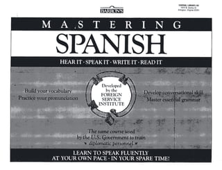 Barron's mastering spanish