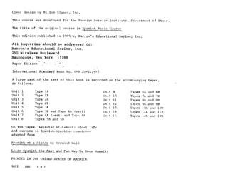 Barron's mastering spanish