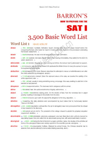 Barron's SAT I Basic Word List BARRON'S HOW TO PREPARE FOR.pdf