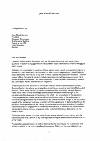 Barroso letter to juncker 13 sept2016