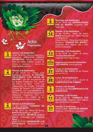 Programa de las Fiestas de Barrial 2015