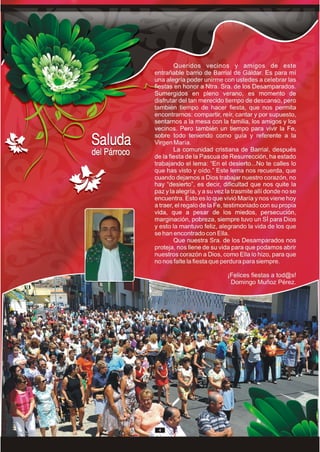 Programa de las Fiestas de Barrial 2015