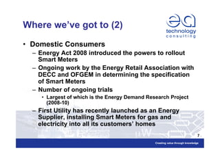 Smart Advanced Metering in the UK – An overview | PDF
