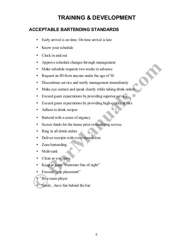 bartender training pdf bartender training pdf
