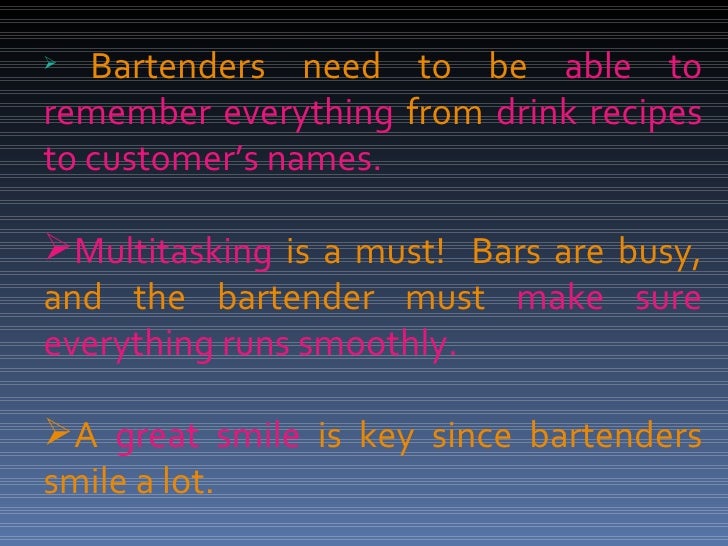 Bartending Tools And Bartending Tips