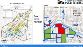 Price
zones:
howbig?
Paul Barter www.reinventingparking.org
Los Angeles Express Park
Calgary
 