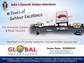 Barter deals for advertising outside india global advertisers