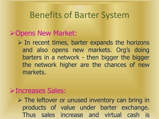 Barter – The Know How | PPTX