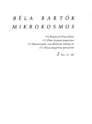 Bartok   mikrokosmos vol.2