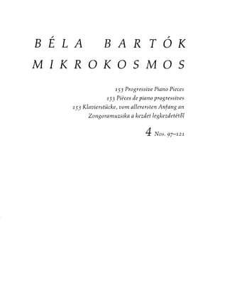 Bartok   mikrokosmos vol.4