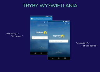 "display":
"browser"
"display":
"standalone"
TRYBY WYŚWIETLANIA
 