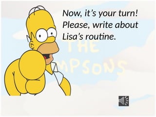 Bart Simpson Routine A Day in the Life of Bart: Exploring Daily Routines for Kids | PPTX