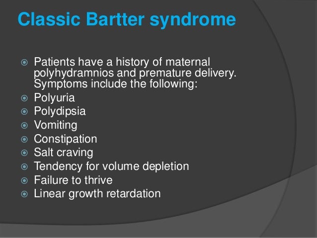 Bartter syndrome